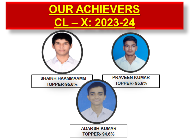 Our Achievers (2023-2024): Class X